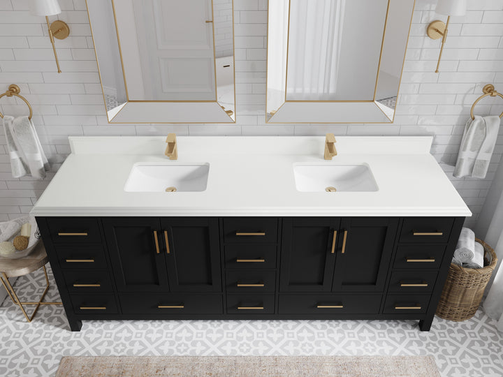 Malibu 84 in. W x 22 in. D Double Sink Bathroom Vanity - photo 12