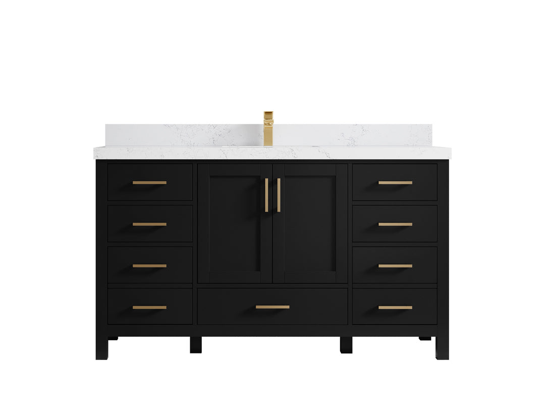 Malibu 60 in. W x 22 in. D Single Sink Bathroom Vanity