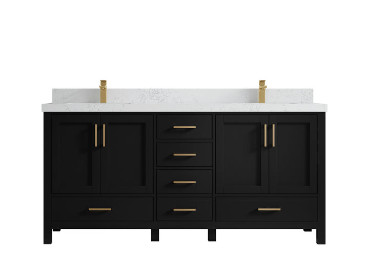 Malibu 72 in. W x 22 in. D Double Sink Bathroom Vanity - photo 30