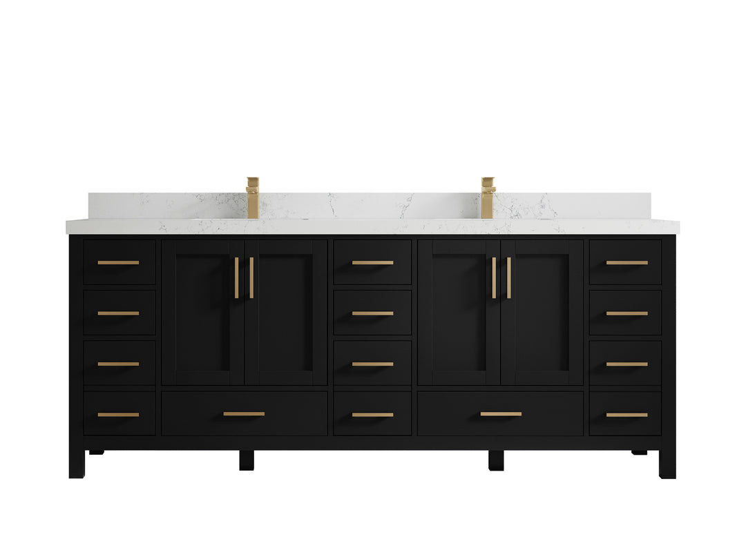 Malibu 84 in. W x 22 in. D Double Sink Bathroom Vanity