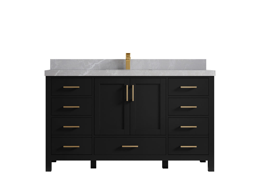 Malibu 60 in. W x 22 in. D Single Sink Bathroom Vanity