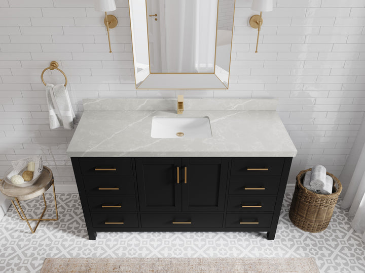 Malibu 60 in. W x 22 in. D Single Sink Bathroom Vanity - photo 32