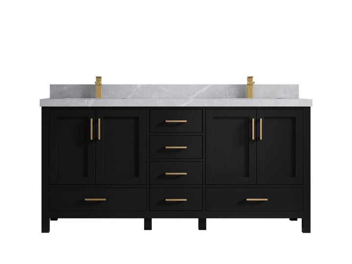 Malibu 72 in. W x 22 in. D Double Sink Bathroom Vanity - photo 32