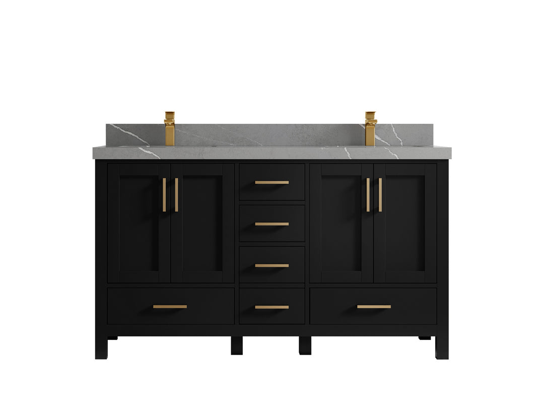 Malibu 60 in. W x 22 in. D Double Sink Bathroom Vanity