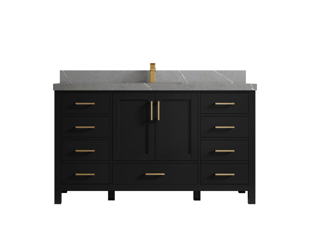 Malibu 60 in. W x 22 in. D Single Sink Bathroom Vanity
