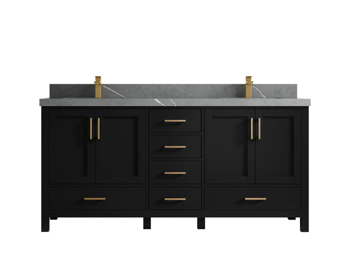 Malibu 72 in. W x 22 in. D Double Sink Bathroom Vanity - photo 34