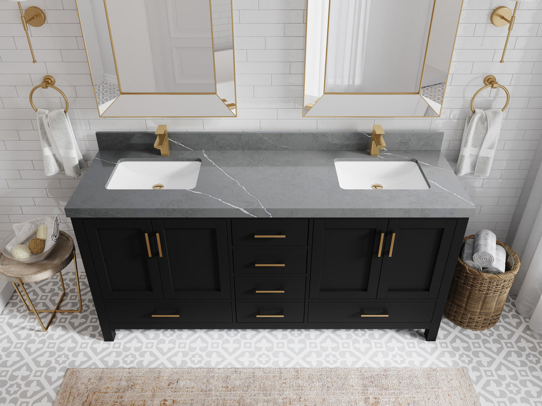 Malibu 72 in. W x 22 in. D Double Sink Bathroom Vanity