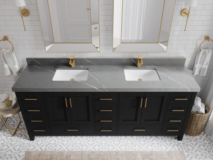 Malibu 84 in. W x 22 in. D Double Sink Bathroom Vanity - photo 34