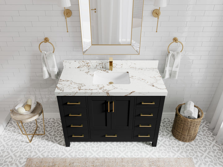 Malibu 48 in. W x 22 in. D Single Sink Bathroom Vanity - photo 36