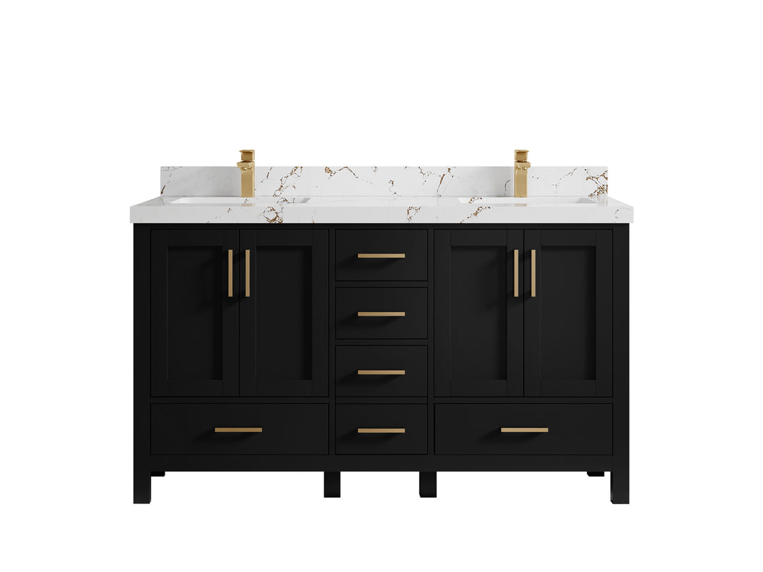 Malibu 60 in. W x 22 in. D Double Sink Bathroom Vanity