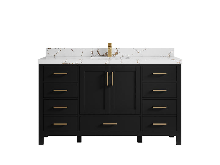 Malibu 60 in. W x 22 in. D Single Sink Bathroom Vanity - photo 37