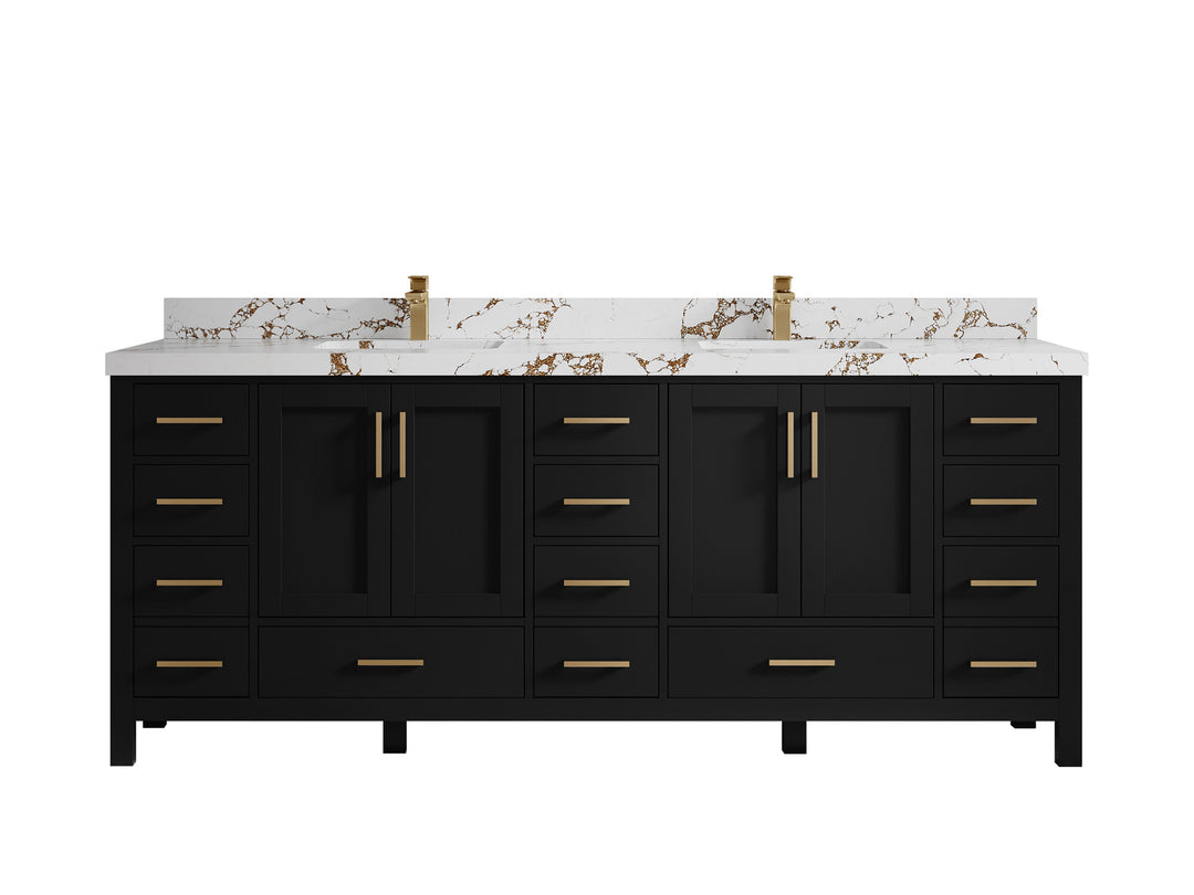 Malibu 84 in. W x 22 in. D Double Sink Bathroom Vanity
