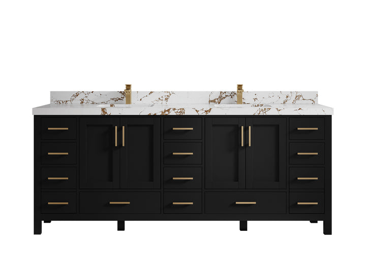 Malibu 84 in. W x 22 in. D Double Sink Bathroom Vanity - photo 37