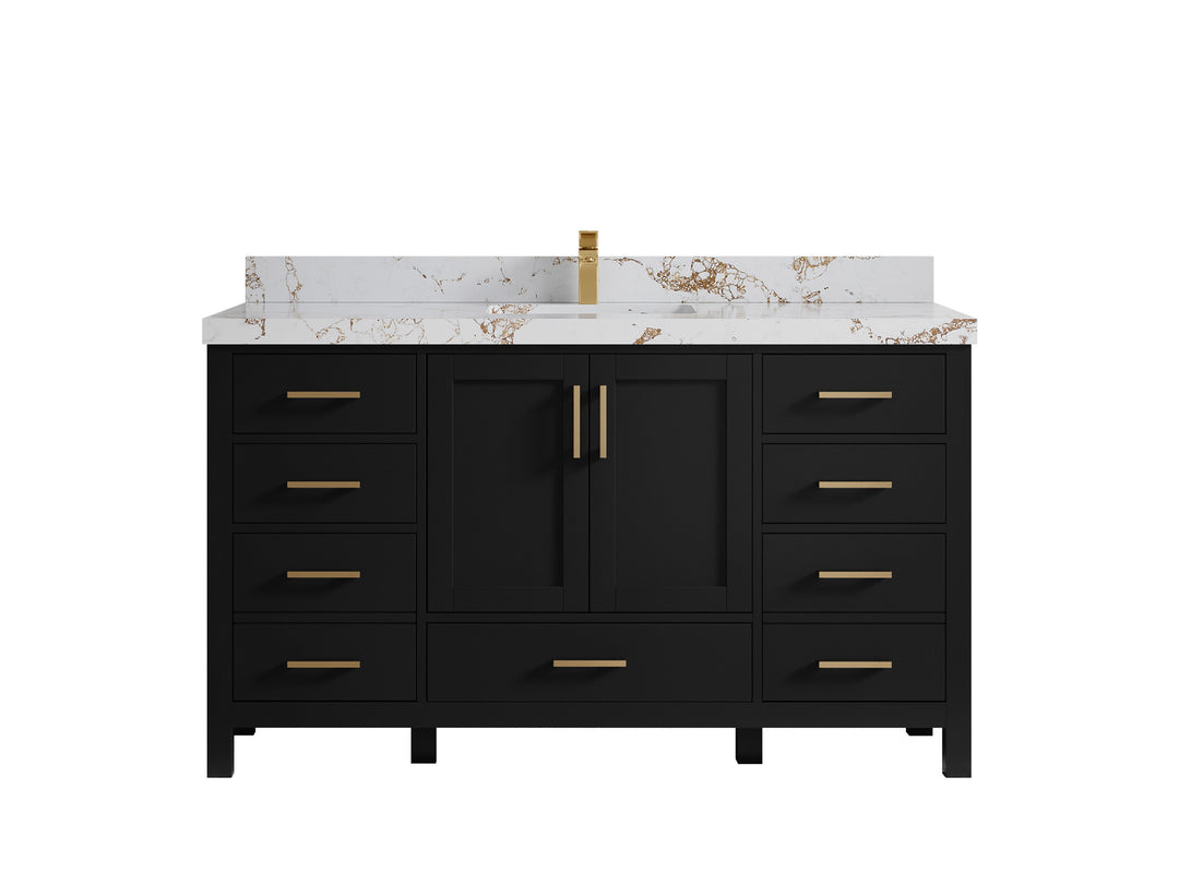 Malibu 60 in. W x 22 in. D Single Sink Bathroom Vanity
