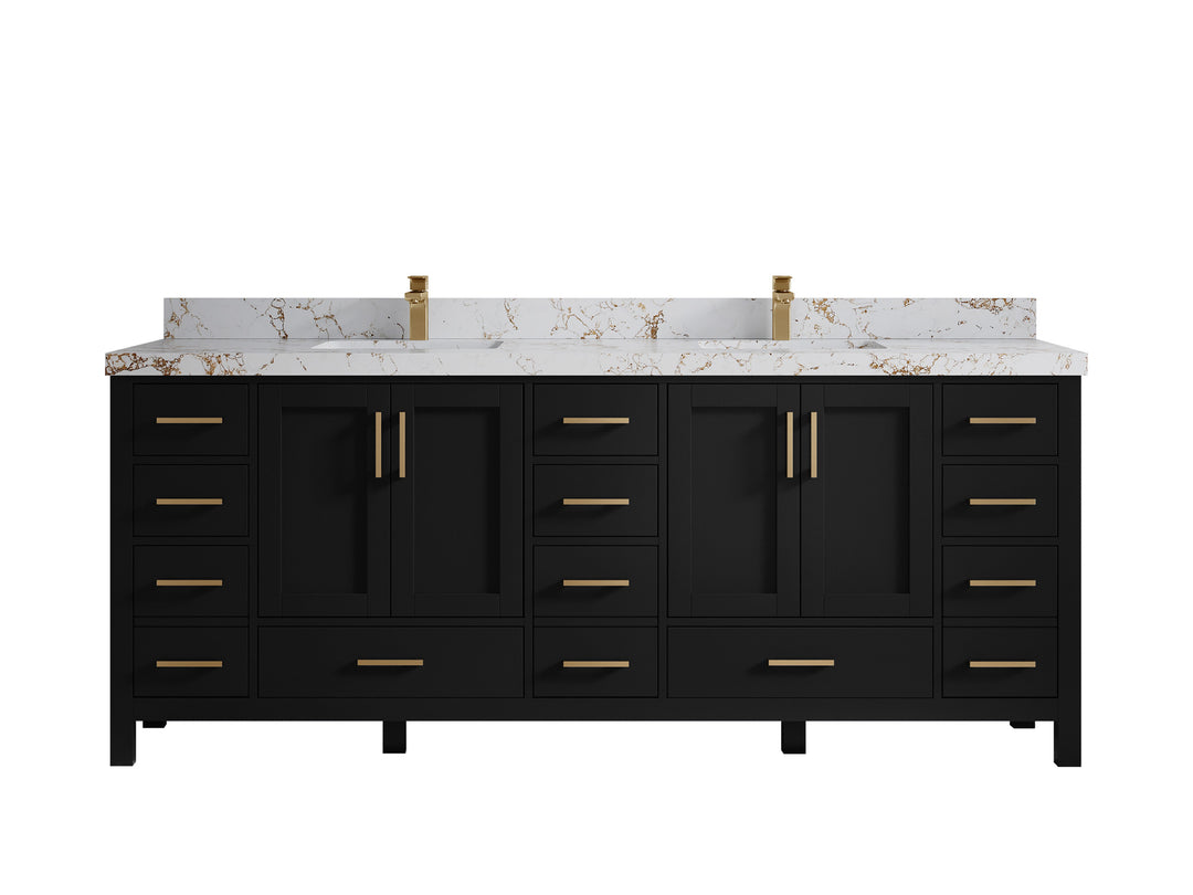Malibu 84 in. W x 22 in. D Double Sink Bathroom Vanity