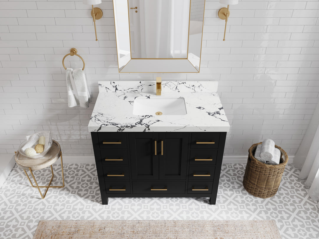Malibu 42 in. W x 22 in. D Single Sink Bathroom Vanity
