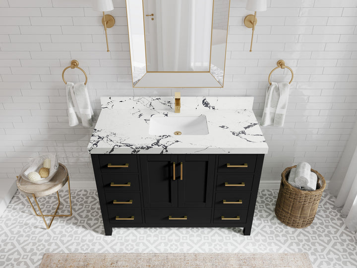 Malibu 48 in. W x 22 in. D Single Sink Bathroom Vanity - photo 40