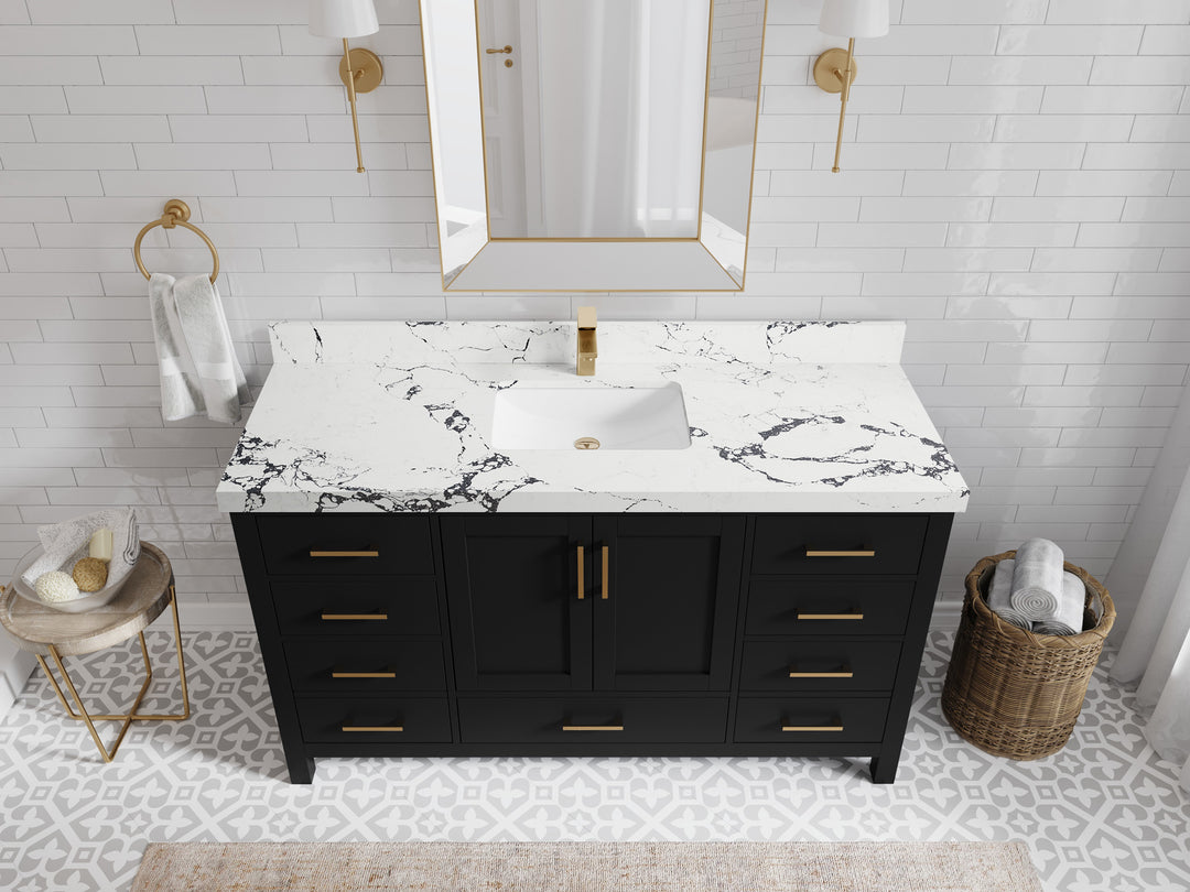 Malibu 60 in. W x 22 in. D Single Sink Bathroom Vanity