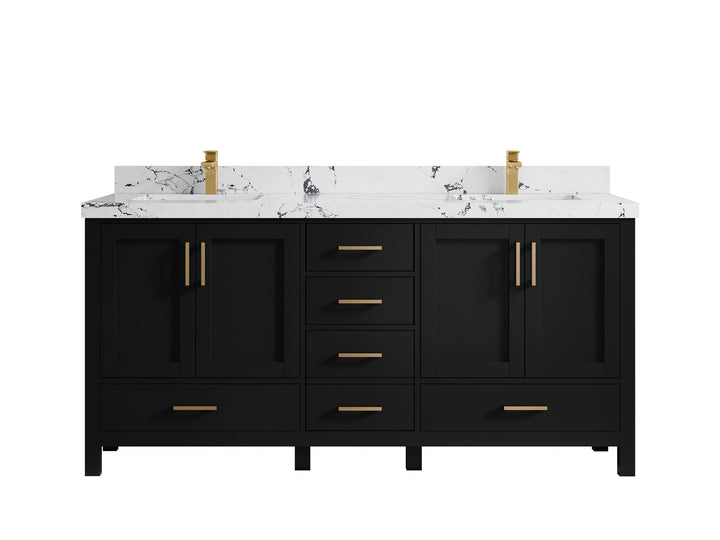 Malibu 72 in. W x 22 in. D Double Sink Bathroom Vanity - photo 40
