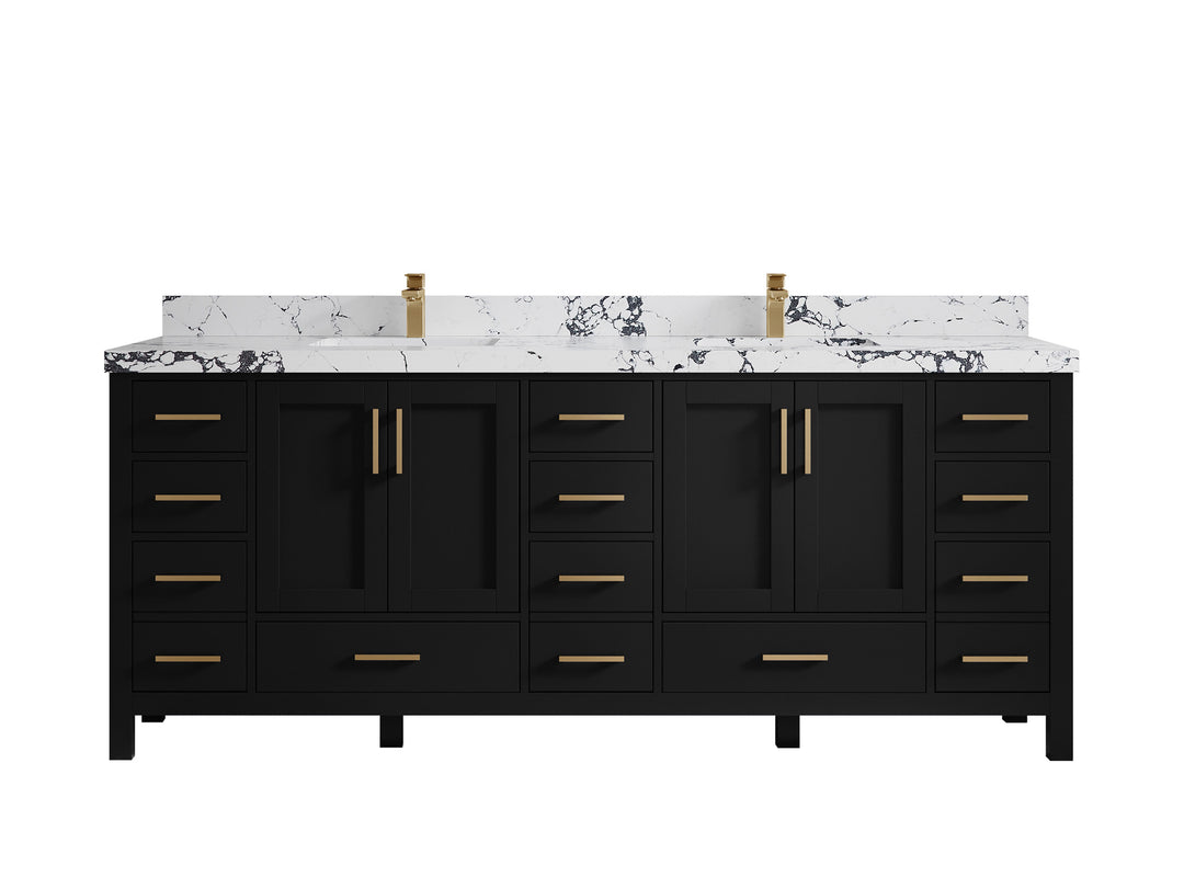Malibu 84 in. W x 22 in. D Double Sink Bathroom Vanity