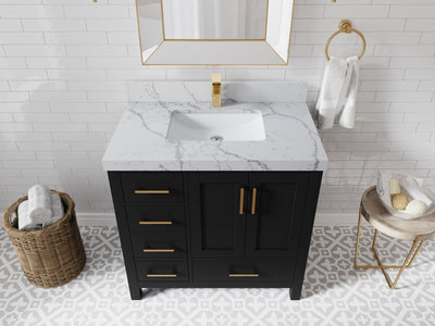 Malibu 36 in. W x 22 in. D with Center Sink Bathroom Vanity