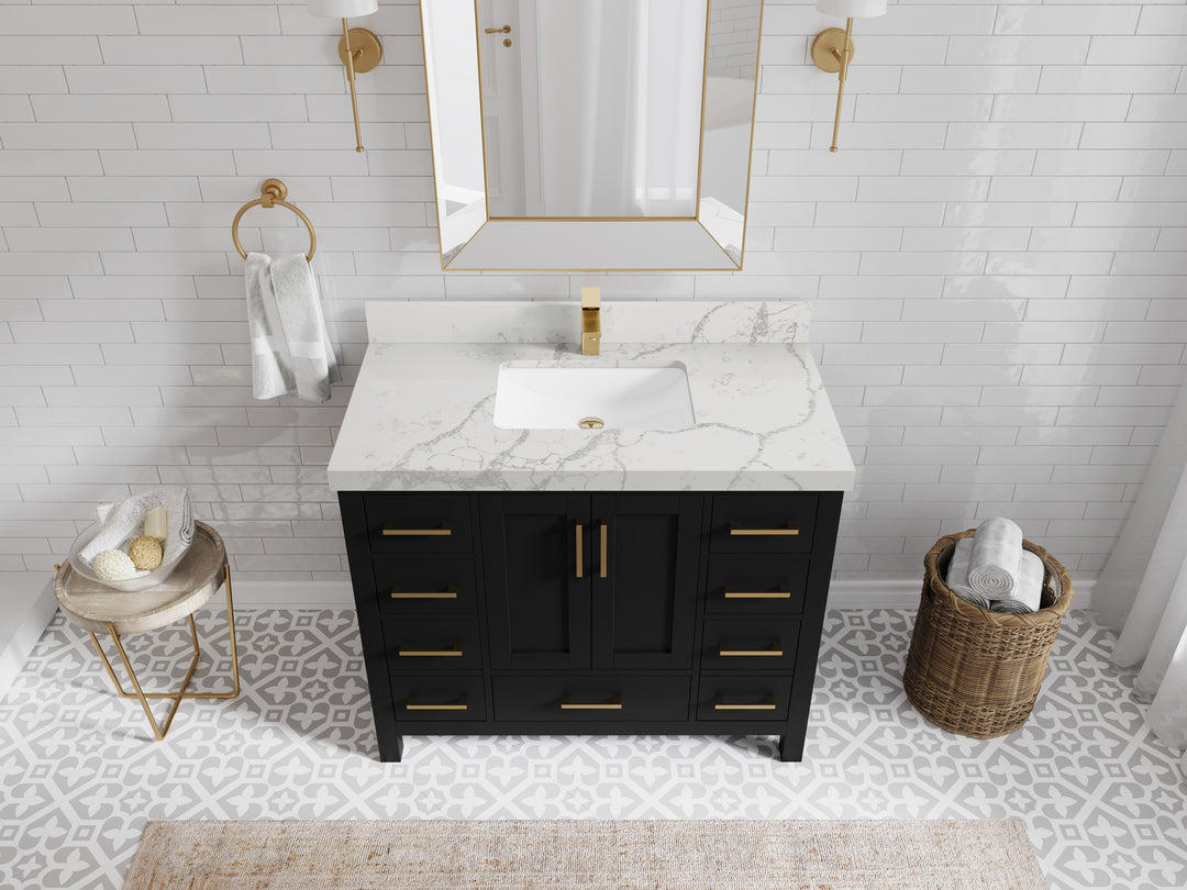 Malibu 42 in. W x 22 in. D Single Sink Bathroom Vanity