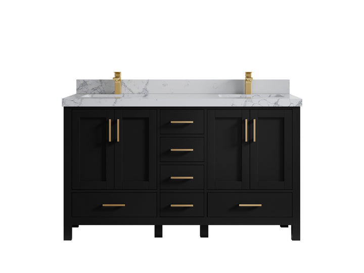 Malibu 60 in. W x 22 in. D Double Sink Bathroom Vanity - photo 43