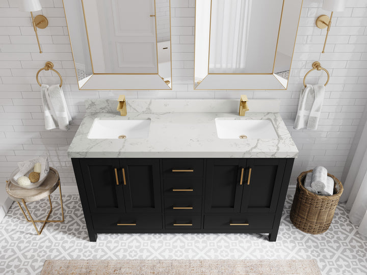 Malibu 60 in. W x 22 in. D Double Sink Bathroom Vanity - photo 42