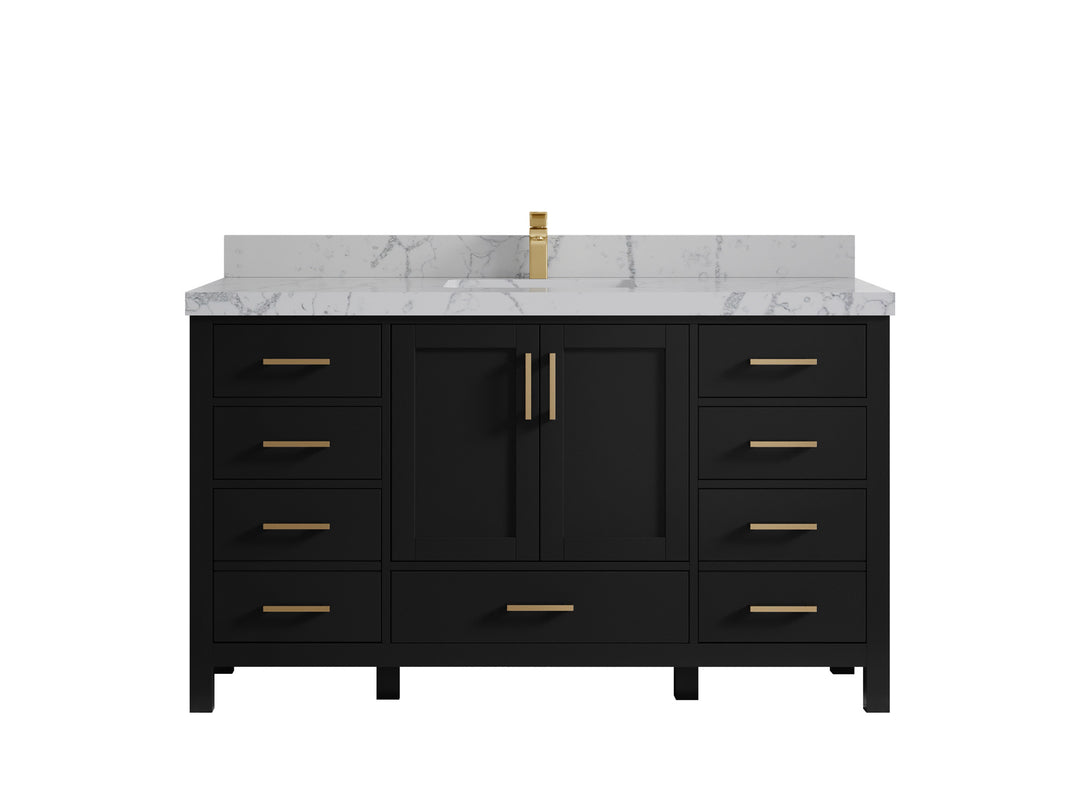 Malibu 60 in. W x 22 in. D Single Sink Bathroom Vanity