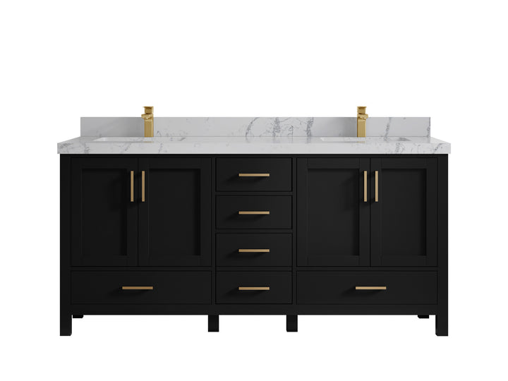 Malibu 72 in. W x 22 in. D Double Sink Bathroom Vanity - photo 43