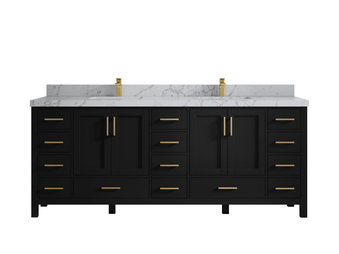 Malibu 84 in. W x 22 in. D Double Sink Bathroom Vanity