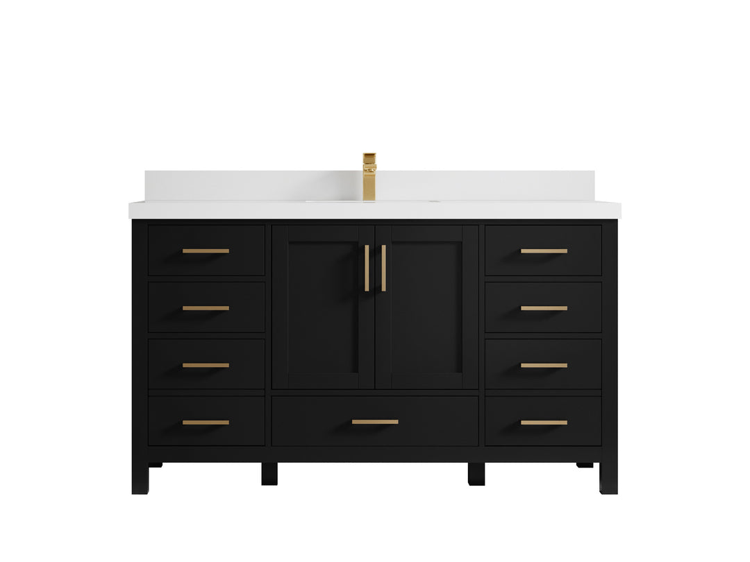 Malibu 60 in. W x 22 in. D Single Sink Bathroom Vanity
