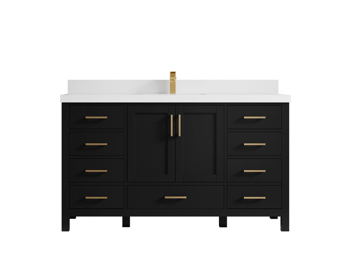 Malibu 60 in. W x 22 in. D Single Sink Bathroom Vanity - photo 45