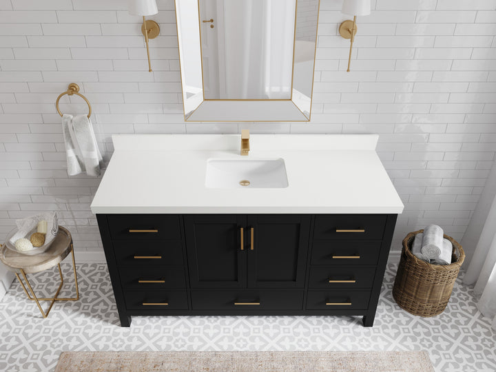 Malibu 60 in. W x 22 in. D Single Sink Bathroom Vanity - photo 44