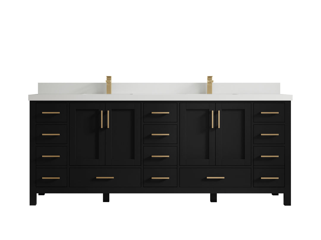 Malibu 84 in. W x 22 in. D Double Sink Bathroom Vanity