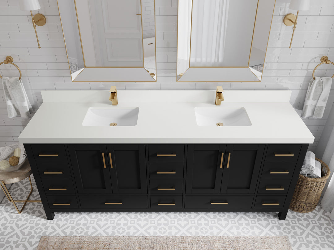 Malibu 84 in. W x 22 in. D Double Sink Bathroom Vanity