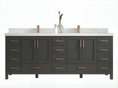 Malibu 84 in. W x 22 in. D Double Sink Bathroom Vanity - photo 1