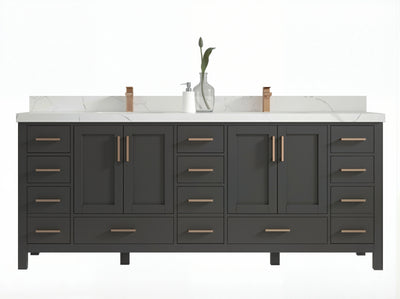 Malibu 84 in. W x 22 in. D Double Sink Bathroom Vanity