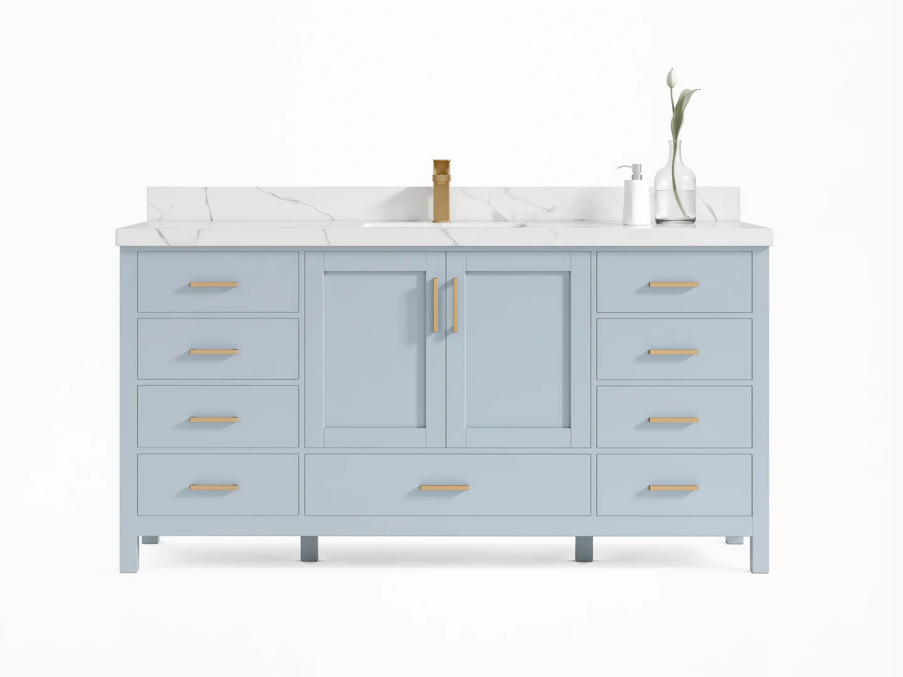 Malibu 72 in. W x 22 in. D Single Sink Bathroom Vanity