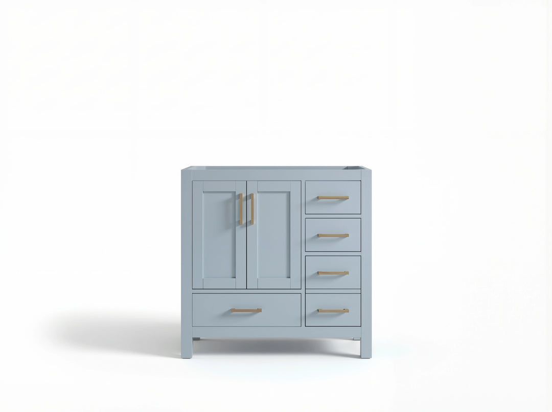 Malibu 36 in. W x 22 in. D Bathroom Vanity Center Sink | 
              
                Blue Heather
                
                  
             - MLB_BLU_CA_LZ_36CL - photo №3