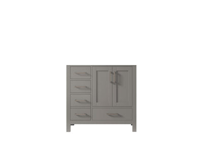 Malibu 36 in. W x 22 in. D Right Offset Sink Bathroom Vanity