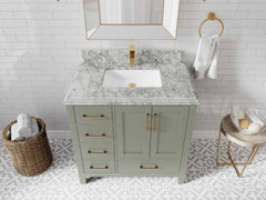 Malibu 36 in. W x 22 in. D with Center Sink Bathroom Vanity - photo 22