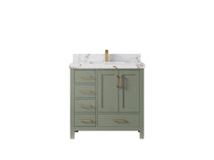 Malibu 36 in. W x 22 in. D with Center Sink Bathroom Vanity - photo 39