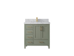 Malibu 36 in. W x 22 in. D with Center Sink Bathroom Vanity - photo 43