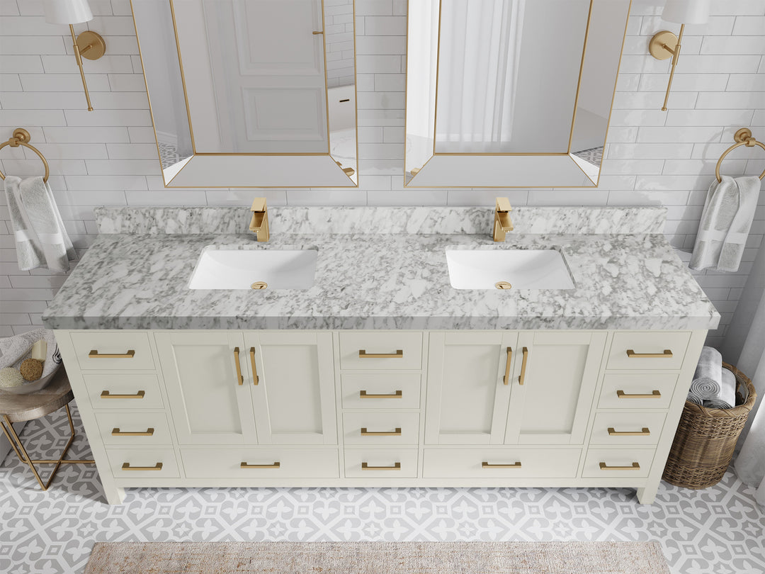 Malibu 84 in. W x 22 in. D Double Sink Bathroom Vanity