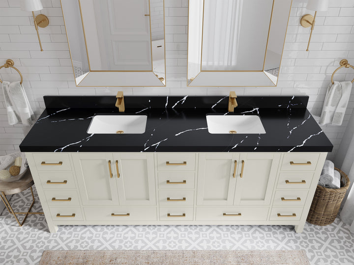 Malibu 84 in. W x 22 in. D Double Sink Bathroom Vanity - photo 8