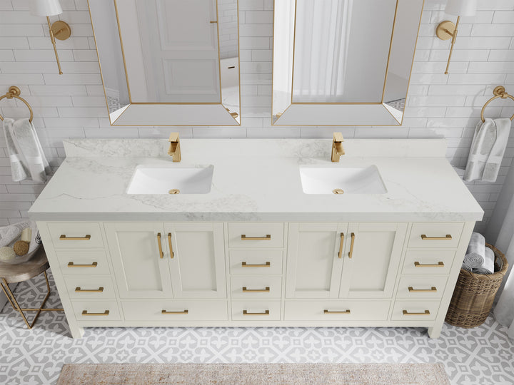 Malibu 84 in. W x 22 in. D Double Sink Bathroom Vanity - photo 20