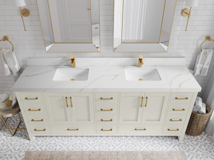 Malibu 84 in. W x 22 in. D Double Sink Bathroom Vanity - photo 22
