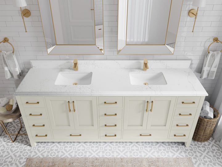 Malibu 84 in. W x 22 in. D Double Sink Bathroom Vanity - photo 26