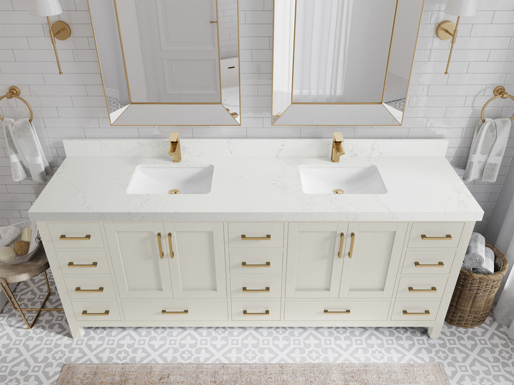 Malibu 84 in. W x 22 in. D Double Sink Bathroom Vanity - photo 30
